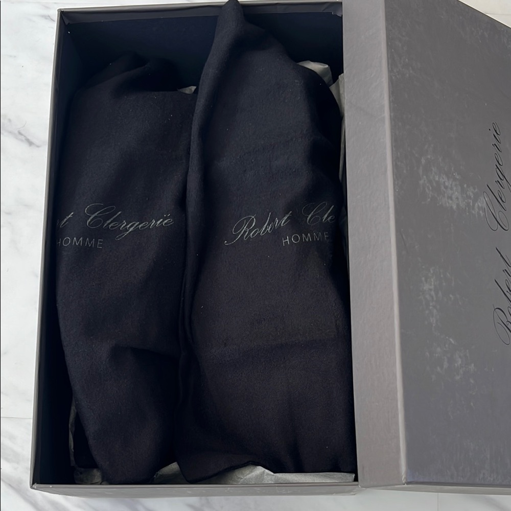 Robert Clergerie Blue Slip-On Loafers - Picture 9 of 9